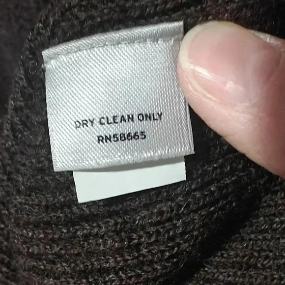 John W Nordstrom 100% Merino Wool Extra Fine NWOT Sweater Jumper 1/4 Zip Brown - Picture 6 of 6